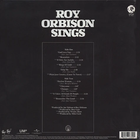 Roy Orbison - Roy Orbison Sings