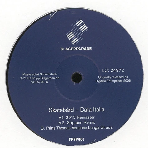 Skateboard - Data Italia Original Remaster & Remixes