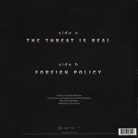 Megadeth - The Threat Is Real / Foreign Policy