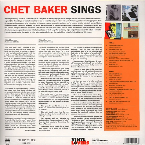 Chet Baker - Sings