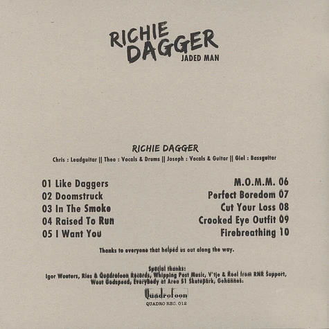 Richie Dagger - Jaded Man