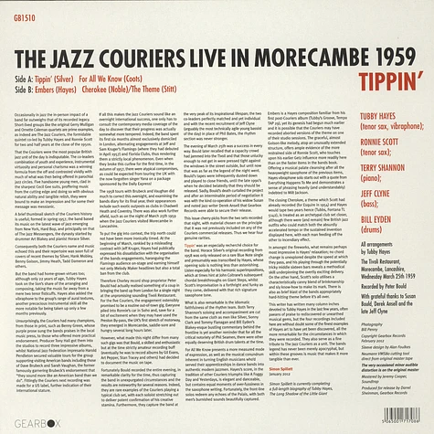The Jazz Couriers - Live In Morecambe 1959 - Tippin