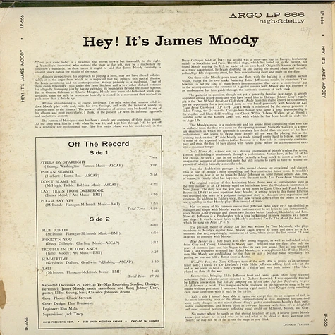 James Moody - Hey! It's James Moody