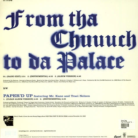 Snoop Dogg - From Tha Chuuuch To Da Palace