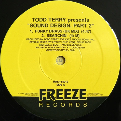 Todd Terry Presents Sound Design - Sound Design Part II