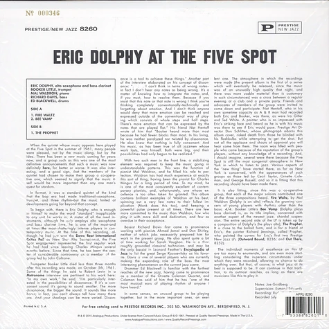 Eric Dolphy - At The Five Spot