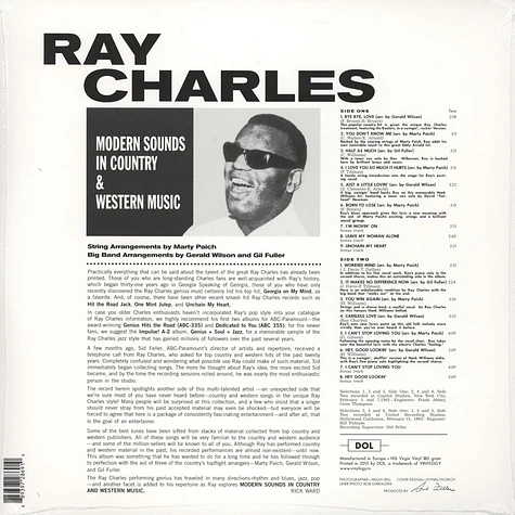 Ray Charles - Modern Sounds In Country Music 180g Vinyl Edition