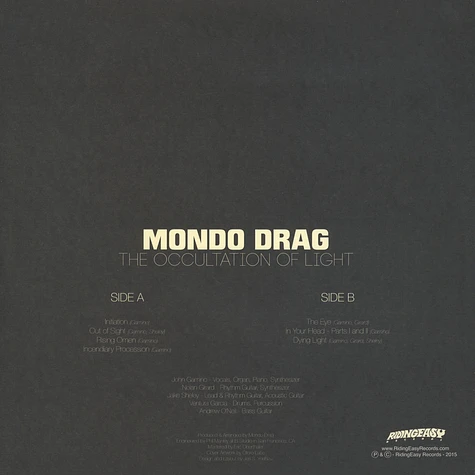 Mondo Drag - Occultation Of Light Red Vinyl Edition