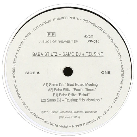 Baba Stiltz & Samo Dj & Tzusing - A Slice Of Heaven EP