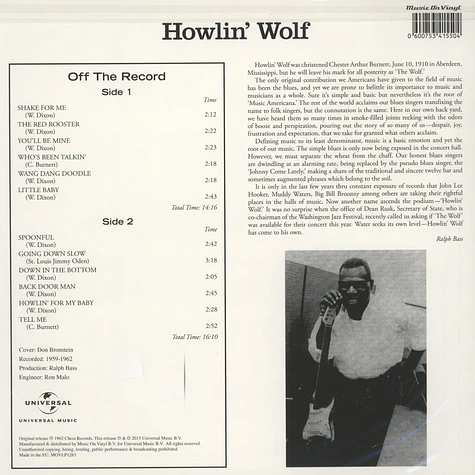 Howlin' Wolf - Rockin' Chair Album