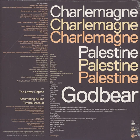Charlemagne Palestine - Godbear