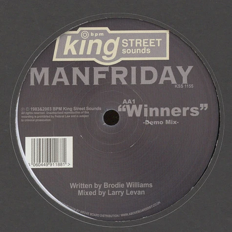 Manfriday - Groove / Winners