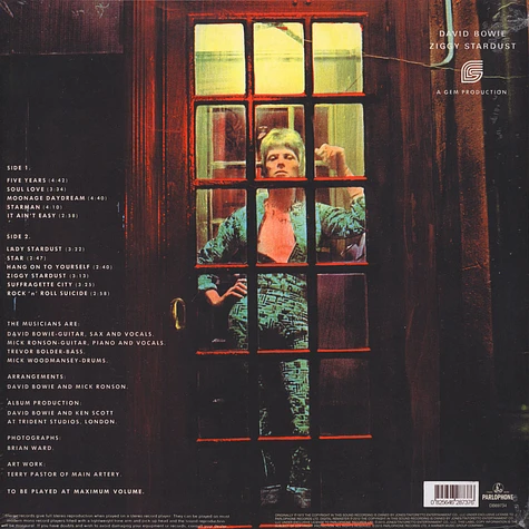 David Bowie - The Rise And Fall Of Ziggy Stardust And Spiders From Mars