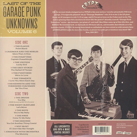 V.A. - Last Of The Garage Punk Unknowns Volume 6