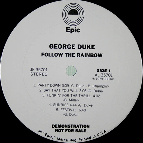 George Duke - Follow The Rainbow