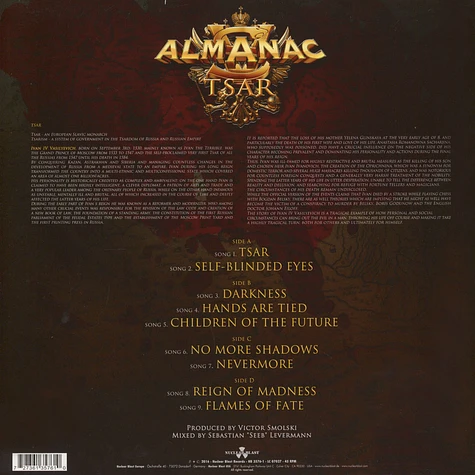 Almanac - Tsar Black Vinyl Edition