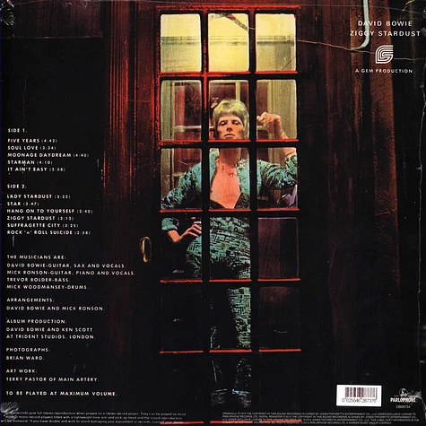 David Bowie - The Rise And Fall Of Ziggy Stardust And Spiders From Mars 2015 Remastered Edition