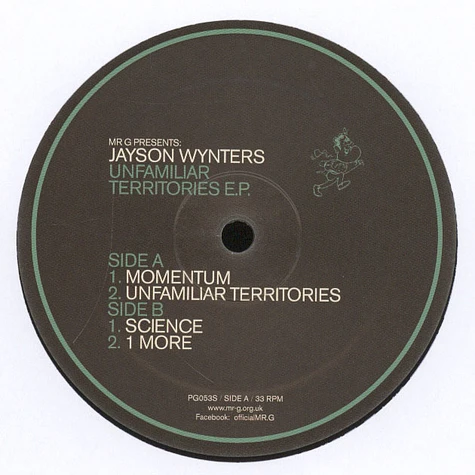Mr. G presents Jayson Wynters - Unfamiliar Territories EP