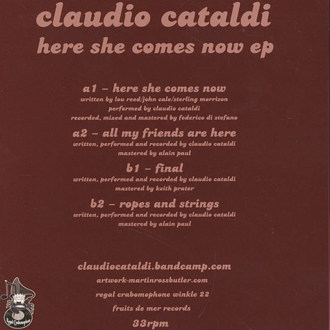 Claudio Cataldi - Here She Comes Now