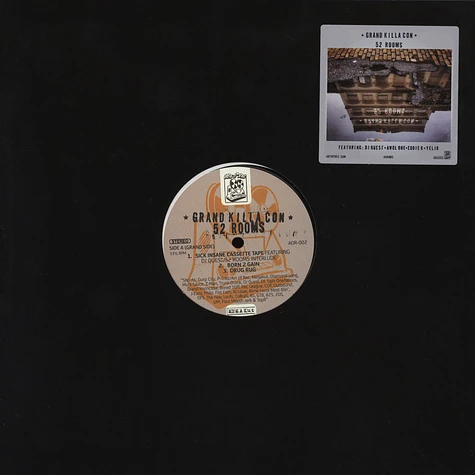 Grand Killa Con (Brycon & Luke Sick) - 52 Rooms Black Vinyl Edition