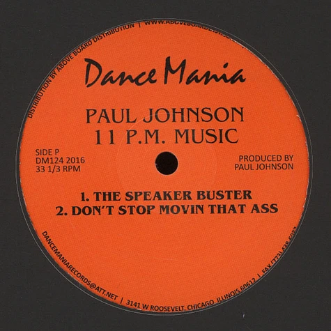 Paul Johnson - 11 Pm Music / 2 Am Music