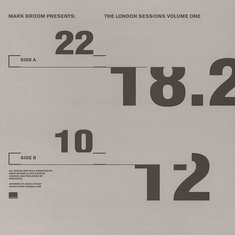 Mark Broom - The London Sessions Volume 1