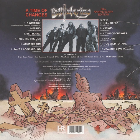 Blitzkrieg - A Time For Changes Black Vinyl Edition