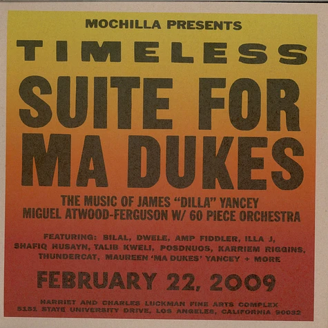 Miguel Atwood-Ferguson - Mochilla Presents Timeless: Suite For Ma Dukes - The Music Of James "J Dilla" Yancey