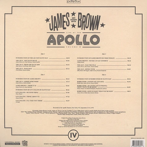 James Brown Revue - Live At The Apollo 1972
