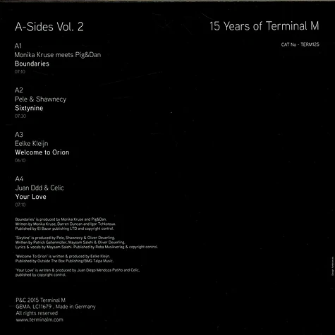 V.A. - 15 Years Of Terminal M The A-Sides Volume 2