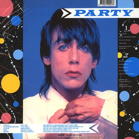 Iggy Pop - Party Black Vinyl Edition