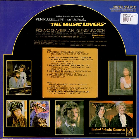 André Previn, The London Symphony Orchestra - The Music Lovers - L'Altra Faccia Dell'Amore