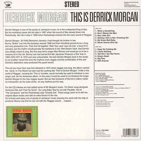 Derrick Morgan - This Is Derrick Morgan