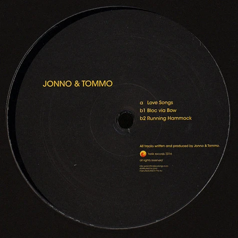Jonno & Tommo - Love Songs EP
