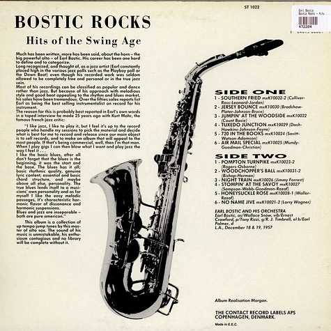 Earl Bostic - Bostic Rocks - Hits Of The Swing Age