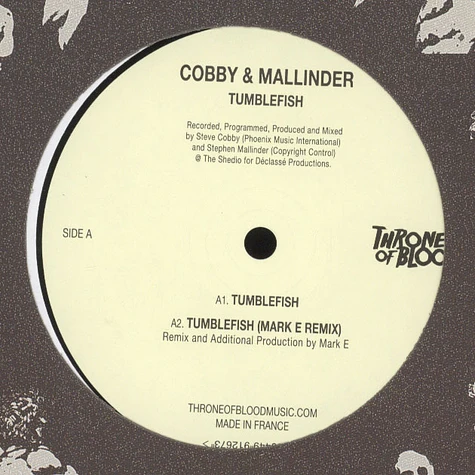 Cobby & Mallinder - Tumblefish EP
