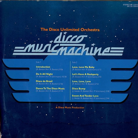 The Disco Unlimited Orchestra - Disco Music Machine