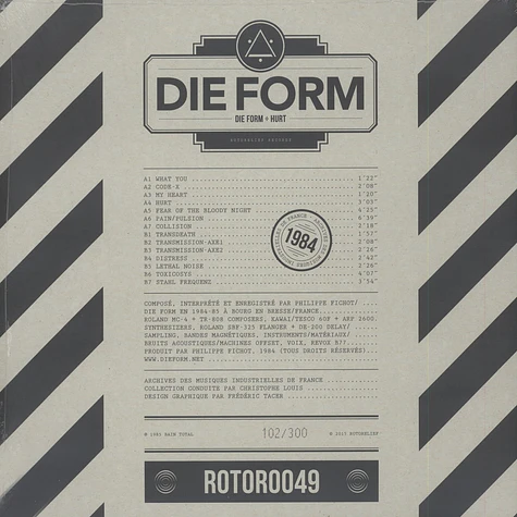 Die Form - Hurt Black Vinyl Edition