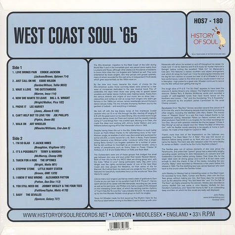 V.A. - West Coast Soul '65