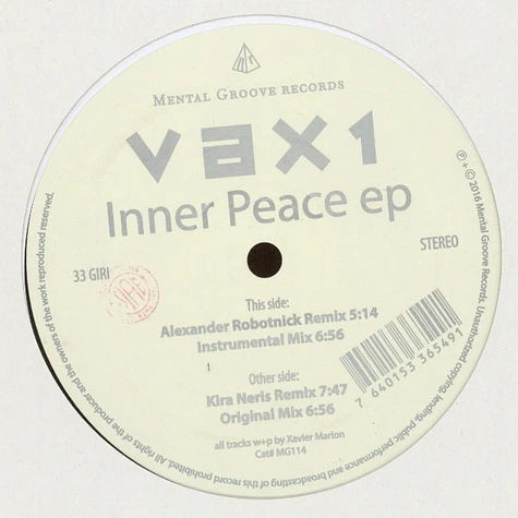 DJ Vax1 - Inner Peace EP