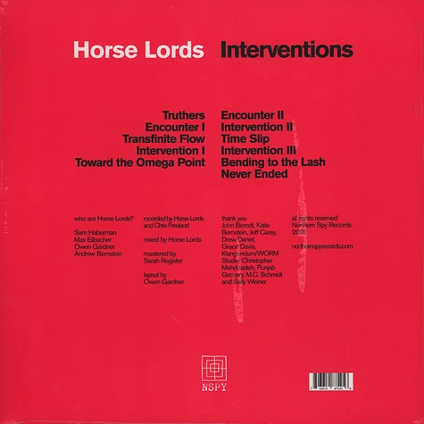 Horse Lords - Interventions