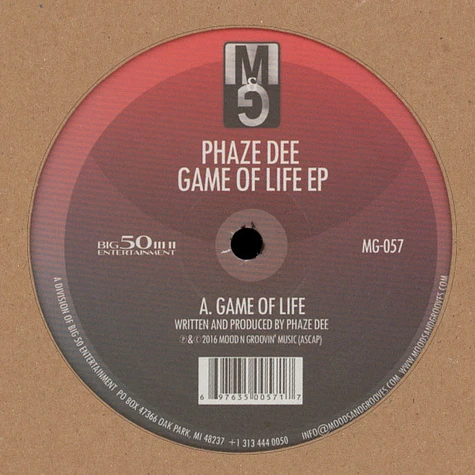 Phaze Dee - Game Of Life EP