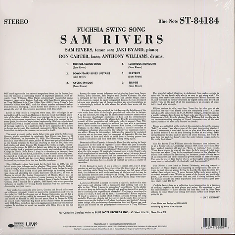 Sam Rivers - Fuchsia Swing Song