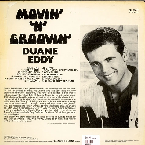 Duane Eddy - Movin' 'N' Groovin'