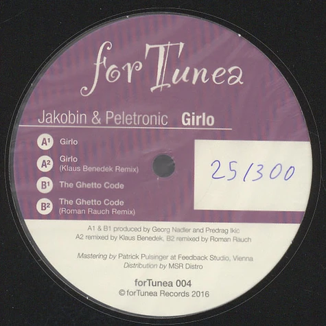 Jakobin & Peletronic - Girlo / The Ghetto Code