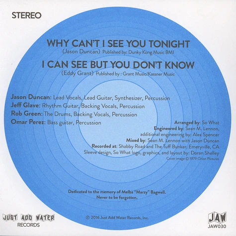 So What - Why Can't I See You Tonight
