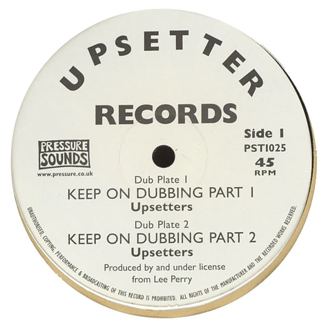 Lee Perry / Upsetters - Keep On Dubbing