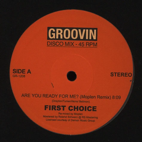 First Choice - Are You Ready for Me? Moplen Official Re-Mix
