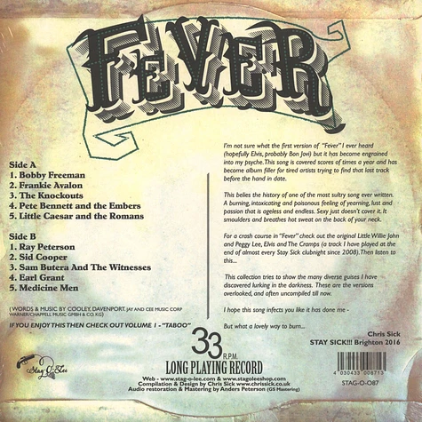 V.A. - Fever: Journey To The Center Of A Song Volume 2