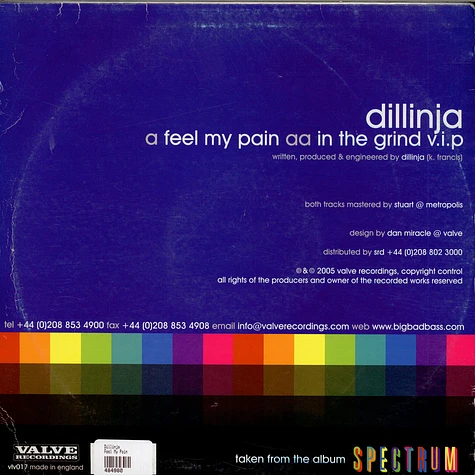 Dillinja - Feel My Pain / In The Grind V.I.P